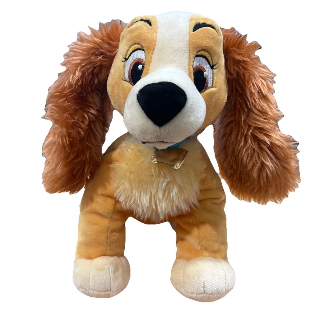 Disney Store Authentic Lady Plush Stuffed Animal from Lady and‎ the Tramp 12"